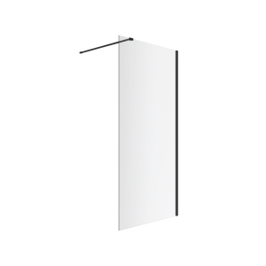 Excellent Vidoq walk-in ścianka prysznicowa prosta 80x200 cm, powłoka Clean Control, szkło 6mm, czarny mat KAEX.1506.K.800.BL
