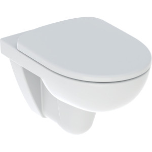 GEBERIT Geberit Selnova Zestaw wiszącej miski WC, lejowa, B36cm, H38cm, T53cm, z deską sedesową, mocowanie o GEB-501.752.00.1