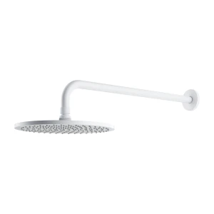Omnires SLIMLINE deszczownica z ramieniem, biały mat WGSET1WM