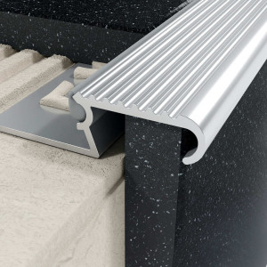 Excellent Profil Z schodowy 10 mm, długość 250 cm aluminiowy, surowy LIPBASE.250