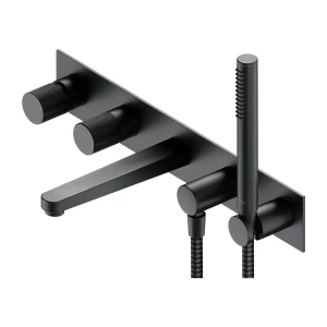 Omnires CONTOUR bateria wannowa 5-otworowa podtynkowa, antracyt szczotkowany CT8037-1AT