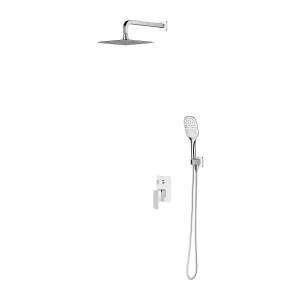 Omnires PARMA system prysznicowy podtynkowy, chrom/biały połysk SYSPM16ACRB