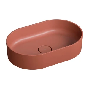 Omnires OVO M+ umywalka nablatowa, 55 x 36 cm, terracotta mat OVOUNTE