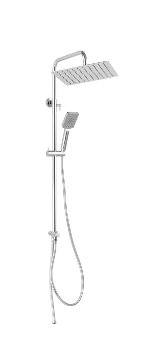 FERRO Zestaw natryskowy z deszczownią WIZARD SQUARE PRO FE-NP48