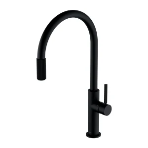 Omnires SWITCH bateria kuchenna z zestawem filtrującym, czarny mat SW9057-FD1BL