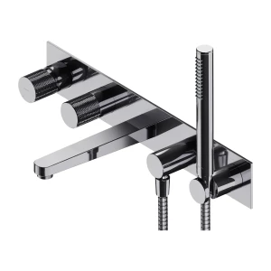 Omnires CONTOUR bateria wannowa 5-otworowa, podtynkowa, chrom połysk CT8037-1CR