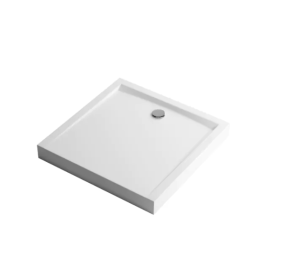 Excellent Forma Compact brodzik prostokątny 90x80 cm wysoki, biały połysk BREX.FOR098WHC