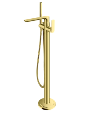Kohlman Experience Gold bateria wannowo-prysznicowa wolnostojąca złoty połysk QF1165EGD