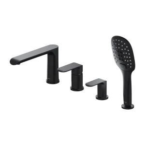 Omnires SACRAMENTO bateria wannowa 4-otworowa, czarny mat SC2332BL