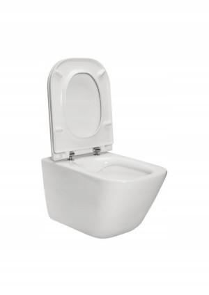 ROCA PAC  Miska wisząca  GAP Rimless z deską SLIM CR-A34H470000