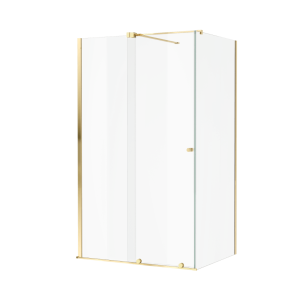 Excellent Ortigo kabina prostokątna narożna 120x100 cm, drzwi przesuwne, powłoka Clean Control, złoty połysk KAEX.5016.K.1200.1000.GL