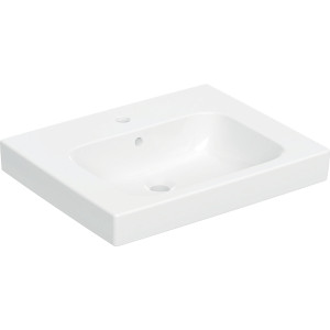 GEBERIT Geberit Modo Umywalka, B60cm, H15.5cm, T48.5cm, z przelewem, z otworem na baterię KOŁO L31960000 GEB-502.832.00.1