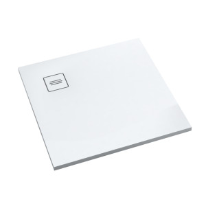 Schedline Brodzik kompozytowy Stabilsound Plus® Protos Smooth White 90x90x3,5 cm, kwadratowy, Gwarancja 15 lat