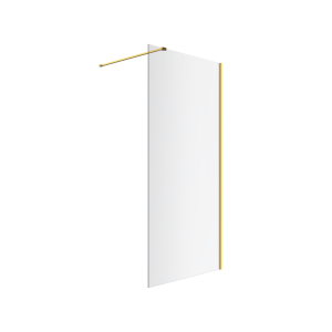 Excellent Vidoq walk-in ścianka prysznicowa prosta 80x200 cm, powłoka Clean Control, szkło 6mm, złoty szczotkowany KAEX.1506.K.800.GB