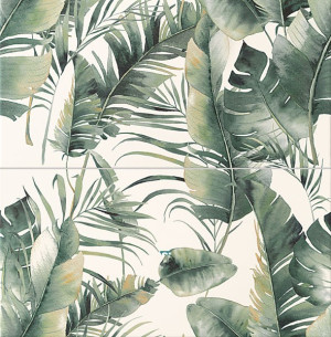 Tubądzin PTD BURANO green inserto 2 elem 61.8x60.8 (1) DS-02-541-0618-0608-1-039
