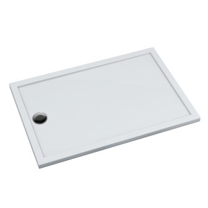 Schedline Brodzik akrylowy Sharper 80x100x4,5 cm, prostokątny z odpływem na krótszym boku, Gwarancja 7 lat