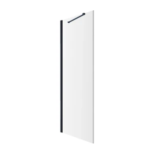 Omnires MANHATTAN element składowy: ścianka boczna, 90 cm, czarny mat, szkło transparentne ADR90XBLTR