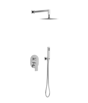 Excellent Glad zestaw prysznicowo-wannowy podtynkowy z deszczownicą 20 cm, 2 funkcyjny, chrom ARNL.SET.1145CR