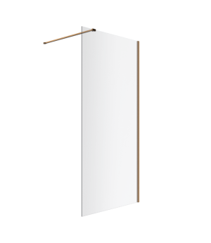 Excellent Vidoq walk-in ścianka prysznicowa prosta 90x200 cm, powłoka Clean Control, szkło 6mm, miedziany szczotkowany KAEX.1506.900.LP.CB