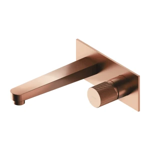 Omnires CONTOUR bateria umywalkowa podtynkowa, miedź szczotkowana CT8015CPB