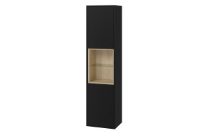 Excellent Tuto szafka boczna 160 cm wysoka, czarny mat/dąb MLEX.0201.400.BKBL