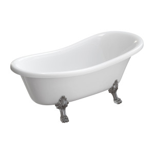 Omnires ATENA COMFORT M+ wanna wolnostojąca, 168 x 76 cm, biały połysk ATENA168BP