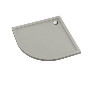 Schedline Brodzik akrylowy Sharper Cement Stone 80x80x4,5 cm R55, półokrągły, Gwarancja 7 lat