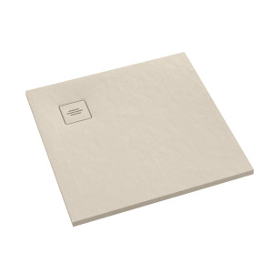 Schedline Brodzik kompozytowy Stabilsound Plus® Protos Cashemere Stone 100x100x3,5 cm, kwadratowy, Gwarancja 15 lat