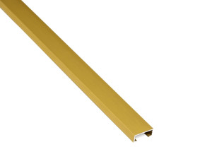 Listwa aluminiowa dekoracyjna złota matowa 1x2x270 cm GM20