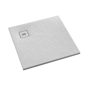 Schedline Brodzik kompozytowy Stabilsound Plus® Protos White Stone 80x80x3,5 cm, kwadratowy, Gwarancja 15 lat