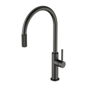 Omnires SWITCH bateria kuchenna z zestawem filtrującym, grafit szczotkowany SW9057-FD1GR