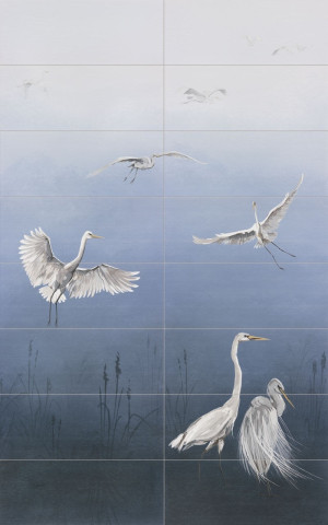Tubądzin PTU HERON dekor ścienny 16-elementowy 239.8x149.8x2398-1498-1-001