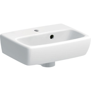 GEBERIT Geberit Selnova Square Umywalka kompaktowa, B36cm, H14.5cm, T28cm, z przelewem, z otworem na baterię KOŁO M32137000 GEB-500.316.01.7
