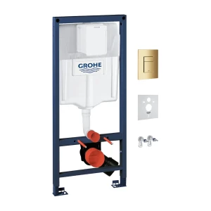 Omnires RAPID podtynkowy zestaw WC 4w1, złoty połysk, GROHE RAPIDSETGL