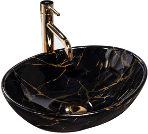 Rea UMYWALKA SOFIA MARBLE BLACK SHINY - NABLATOWA REA-U5611