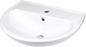 Deante Jasmin Umywalka ceramiczna ścienna z miejscem na baterię CDJ_6U5W