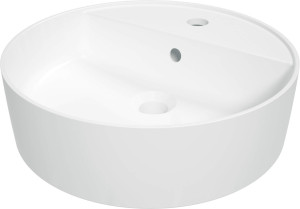 Deante Round Umywalka ceramiczna nablatowa z miejscem na baterię CGR_6U4B