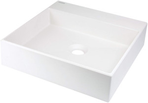 Deante Correo Umywalka granitowa nablatowa z miejscem na baterię - 400x400 mm CQR_AU4S