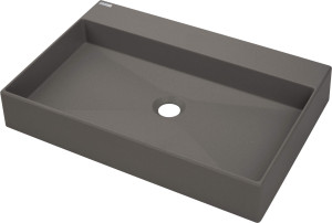 Deante Correo Umywalka granitowa nablatowa z miejscem na baterię - 60x40 cm CQR_TU6S