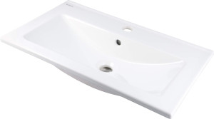 Deante Tubo Umywalka ceramiczna wpuszczana z miejscem na baterię CTU_636M