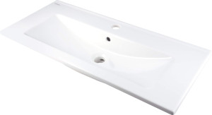 Deante Tubo Umywalka ceramiczna wpuszczana z miejscem na baterię CTU_638M
