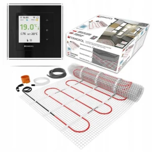 Termofol MATA GRZEWCZA ZESTAW z termoregulatorem 9m2 150W/m2 TF-H7 BLACK 50CM + WIFI
