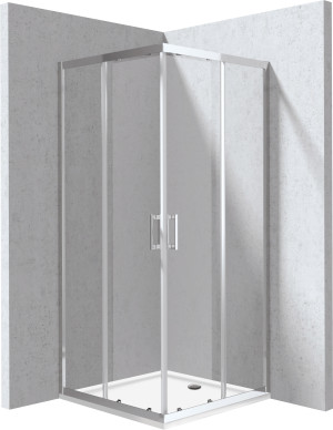 Deante Funkia Evo Kabina prysznicowa z brodzikiem kwadratowa 90x90 cm KYCP0099P