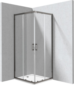 Deante Funkia Evo Kabina prysznicowa z brodzikiem prostokątna 80x90 cm KYCPD089P