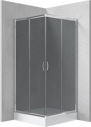 Deante Funkia Kabina prysznicowa z brodzikiem kwadratowa 80x80 cm KYCZ442K