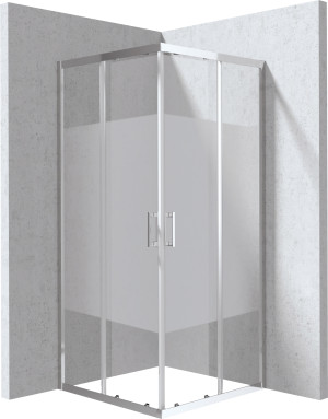 Deante Funkia Evo Kabina prysznicowa kwadratowa 80x80 cm - wzór pas KYC_0E88P