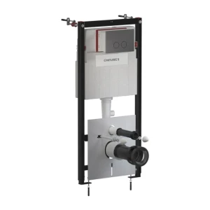 Omnires SET: STRONGFRAME stelaż podt. z ECO spłuk. + STEEL-R45 stal. przy. spł., antracyt szczotkowany STFWCECO1R45-RAT