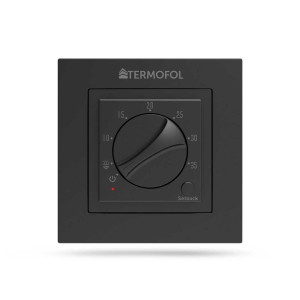 Termofol TERMOSTAT MANUALNY TERMOFOL TF-H3 CZARNY PODTYNKOWY OCHRONA IP31 STEROWNIK