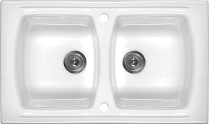Deante Lusitano Zlewozmywak ceramiczny 2-komorowy ZCL_620N