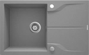 Deante Andante Flush Zlewozmywak granitowy 1-komorowy z ociekaczem - montowany na równi z blatem ZQN_S11F